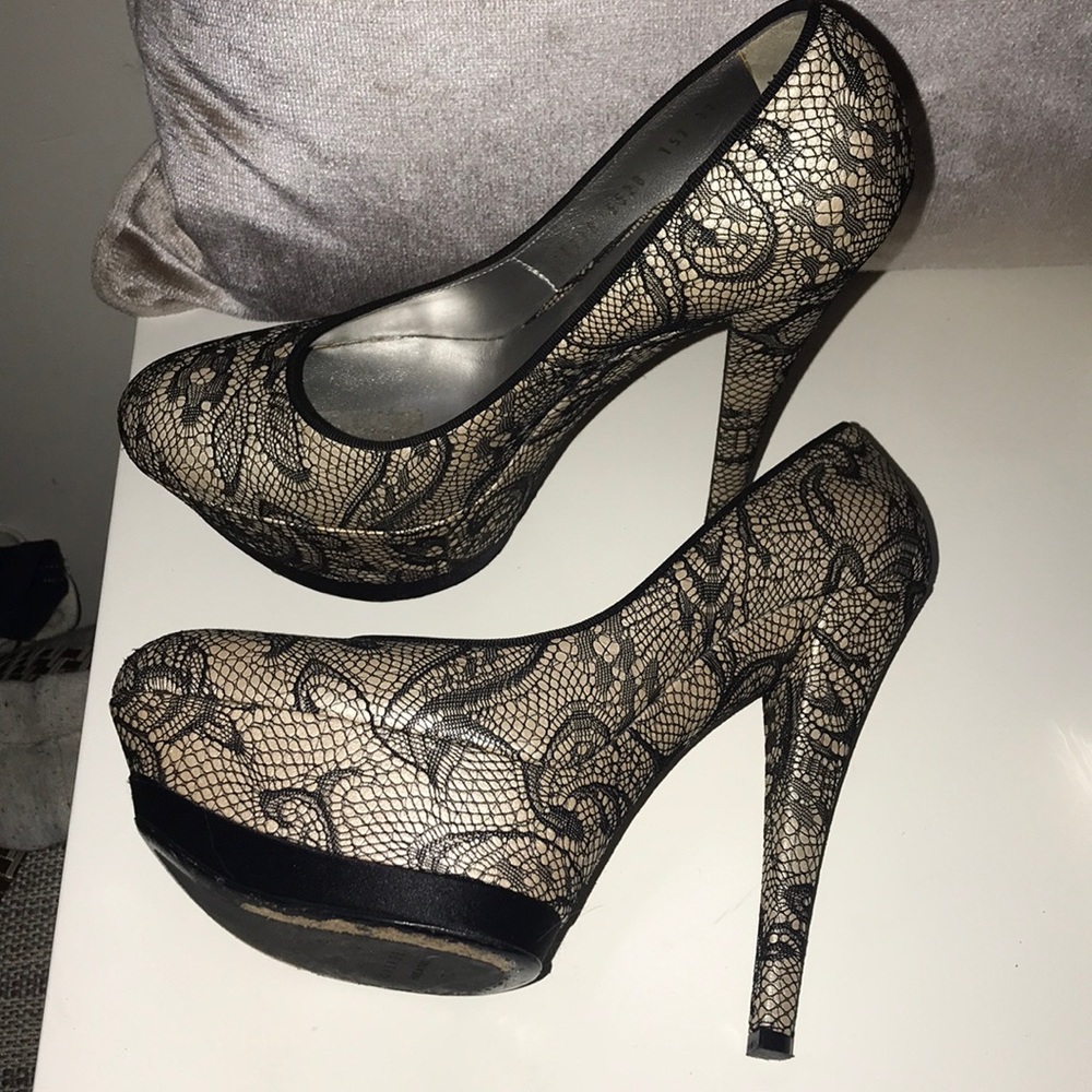 CASADEI LACE PLATFORMS